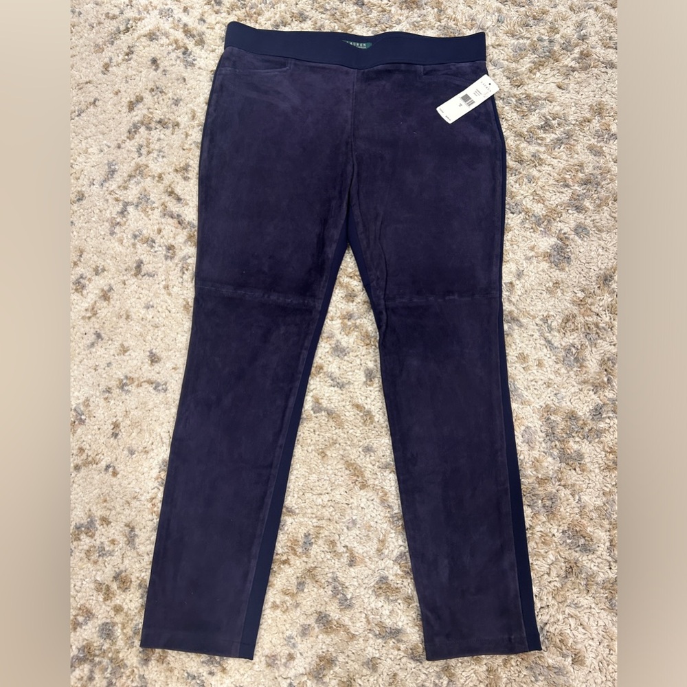 Suede brand new pants ralph lauren